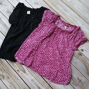 SOLD!!!FADED GLORY Peasant Tops(2). Summer Comfy!